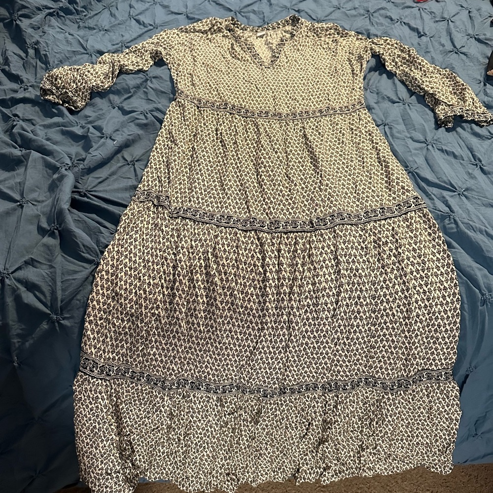 Long sleeve, long boho dress